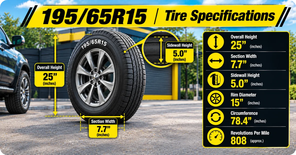 Hiroki195／65R15 195/65R15 Tire Size, Height, Width, Sidewall & Fitment – 2026